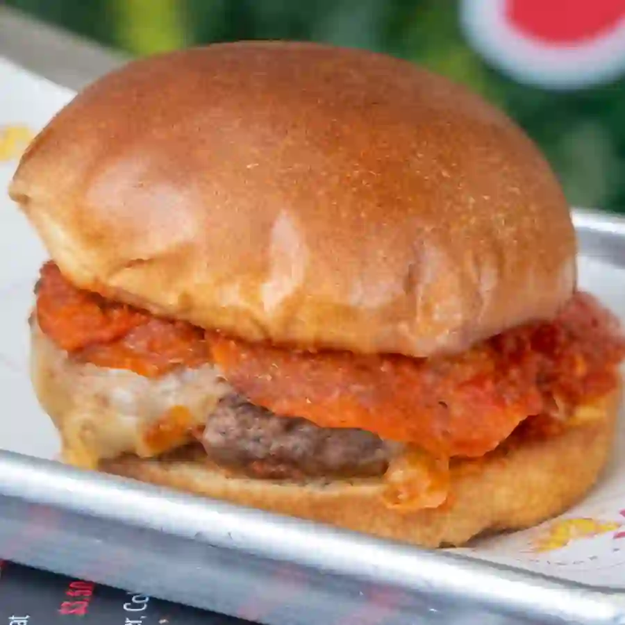 AJ's Hawaiian Bacon Burger from AJ's Wings & Things