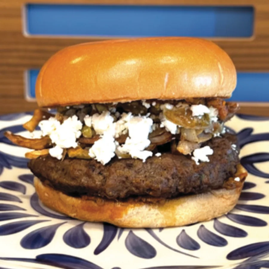 Feta Than Ever Lamb Burger from Athenian Grill