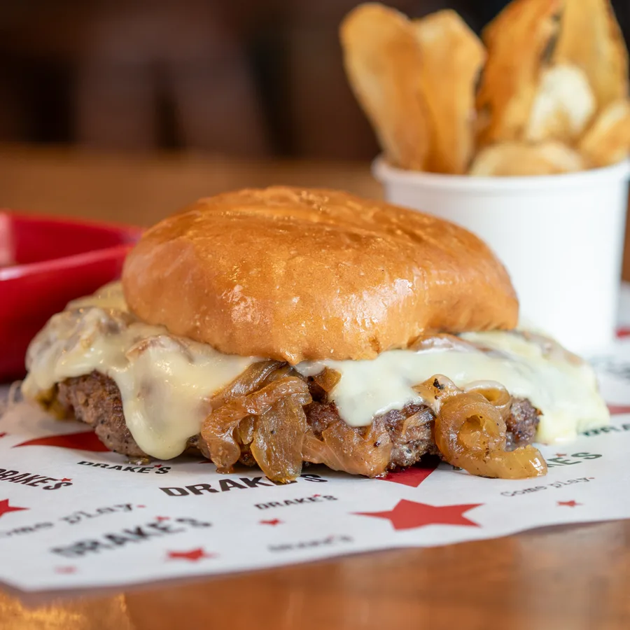 French Dip Burger from Drake's