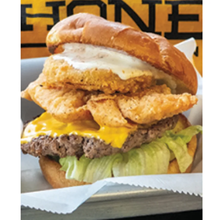 Southern Fried Chicken Stacker from Honey J's