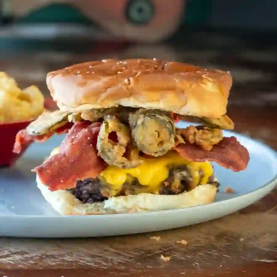 Honey Jalapeno Bacon Burger from Mimi's Southern Style Cooking
