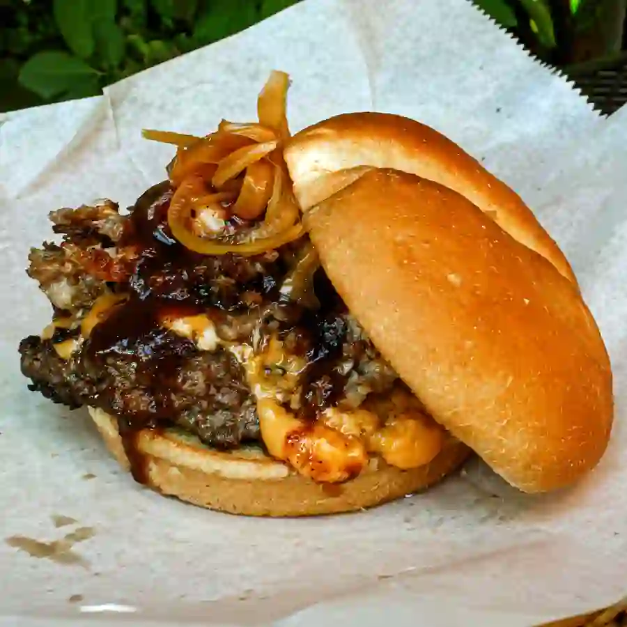 Stella's 20th Anniversary Burger from Stella's Kentucky Deli